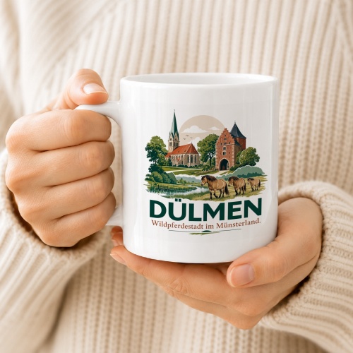 Tasse »Dülmen – Wildpferdestadt im Münsterland«