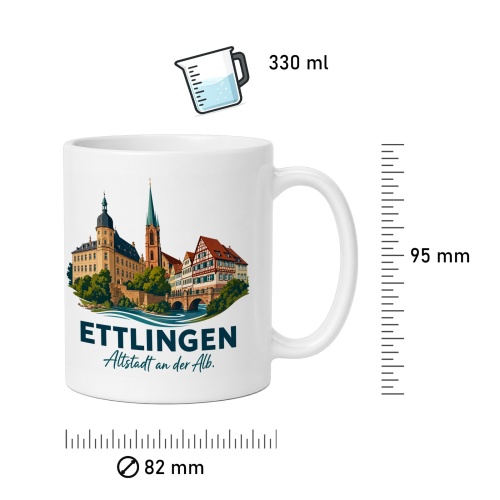 Tasse »Ettlingen – Altstadt an der Alb«