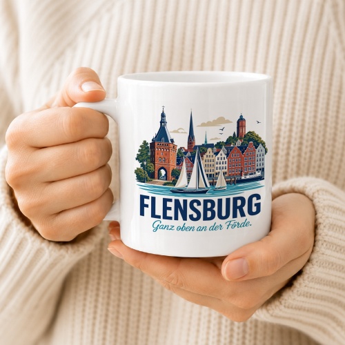 Tasse »Flensburg – Ganz oben an der Förde«