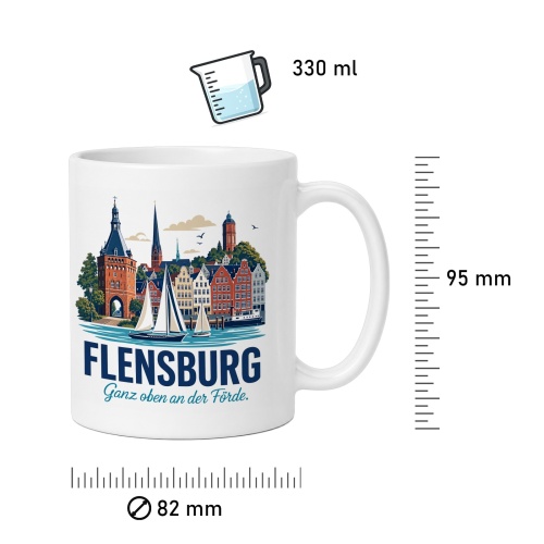 Tasse »Flensburg – Ganz oben an der Förde«