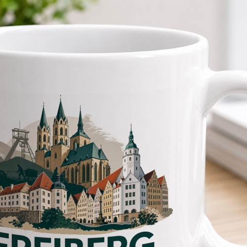 Tasse »Freiberg – Silberstadt im Erzgebirge«