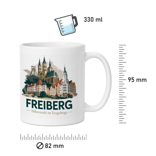 Tasse »Freiberg – Silberstadt im Erzgebirge«