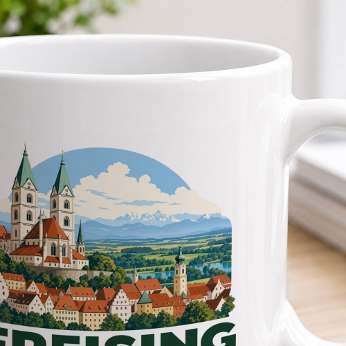 Tasse »Freising – Domberg mit Alpenblick«
