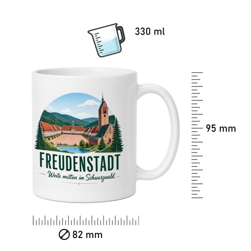 Tasse »Freudenstadt – Weite mitten im Schwarzwald«