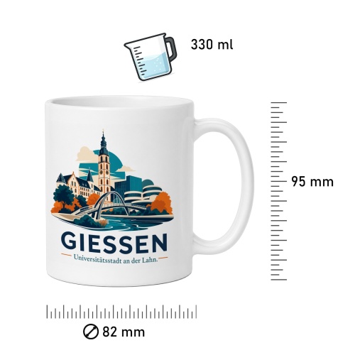 Tasse »Gießen – Universitätsstadt an der Lahn«