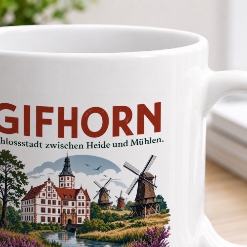 Tasse »Gifhorn – Schlossstadt zwischen Heide und Mühlen«