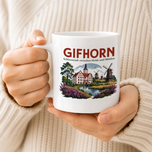 Tasse »Gifhorn – Schlossstadt zwischen Heide und Mühlen«