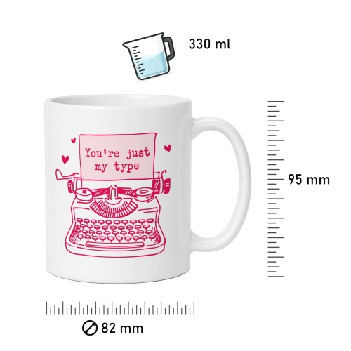 Tasse »Youre just my type«
