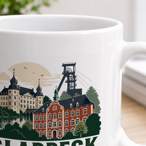 Tasse »Gladbeck – Ruhrgebiet mit Schlossblick«