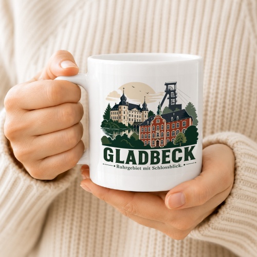 Tasse »Gladbeck – Ruhrgebiet mit Schlossblick«