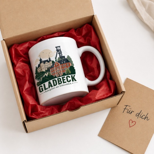 Tasse »Gladbeck – Ruhrgebiet mit Schlossblick«