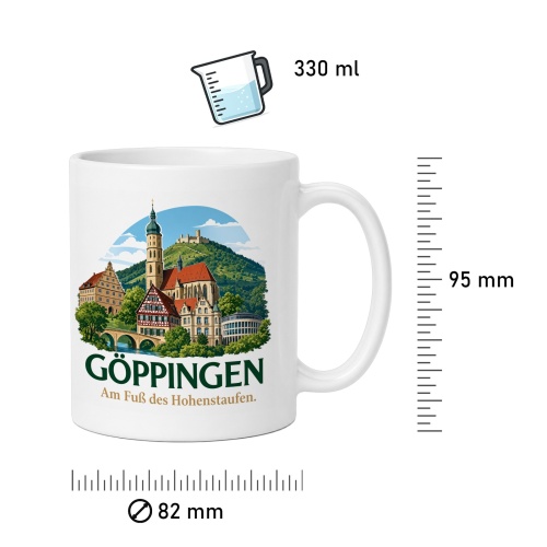 Tasse »Göppingen – Am Fuß des Hohenstaufen«