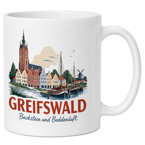 Tasse »Greifswald – Backstein und...