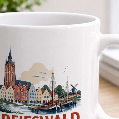 Tasse »Greifswald – Backstein und Boddenluft«