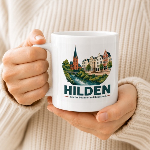 Tasse »Hilden – Zwischen Düsseldorf und Bergischem.«