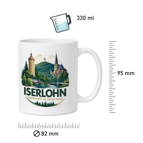 Tasse »Iserlohn – Waldstadt im Sauerland«