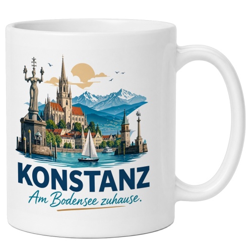Tasse »Konstanz – Am Bodensee zuhause.«