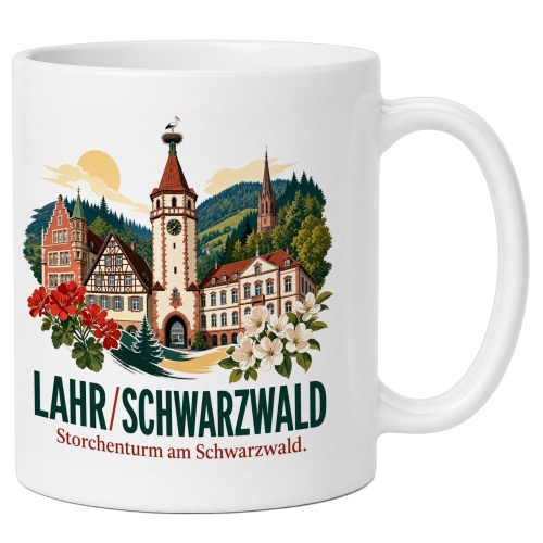 Tasse »Lahr/Schwarzwald – Storchenturm«