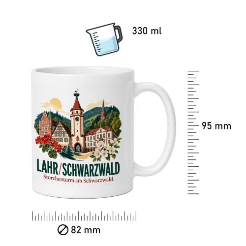 Tasse »Lahr/Schwarzwald – Storchenturm«