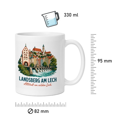 Tasse »Landsberg am Lech – Altstadt am wilden Lech«