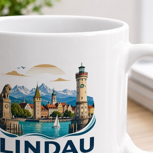 Tasse »Lindau (Bodensee) – Inselstadt vor den Alpen«