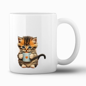 Tasse "Kätzchen mit Herz"