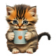 Tasse "Kätzchen mit Herz"