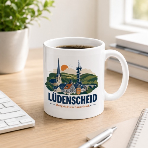 Tasse »Lüdenscheid – Bergstadt im Sauerland«