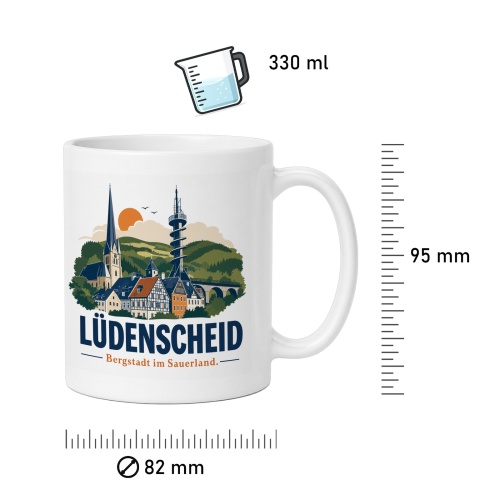 Tasse »Lüdenscheid – Bergstadt im Sauerland«