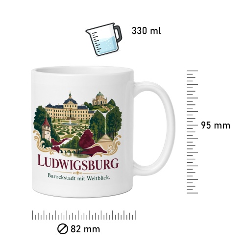 Tasse »Ludwigsburg – Barockstadt mit Weitblick«