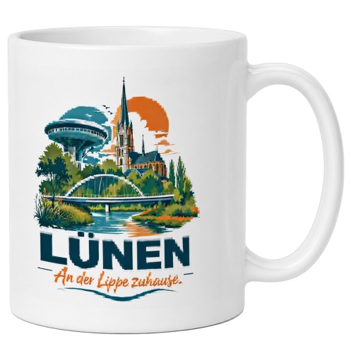 Tasse »Lünen – An der Lippe zuhause«