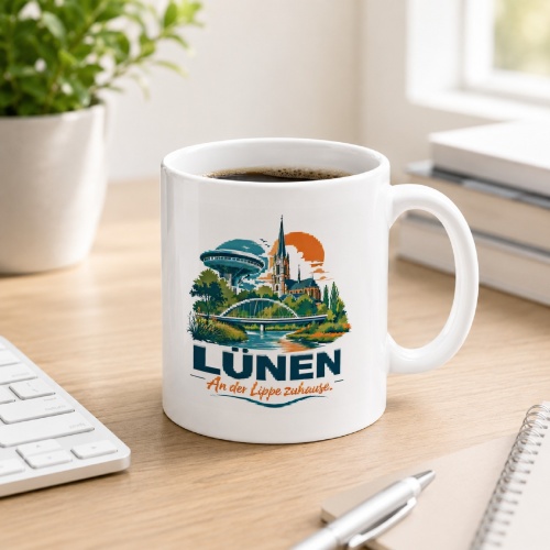 Tasse »Lünen – An der Lippe zuhause«