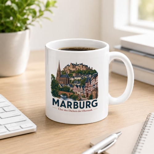Tasse »Marburg – Über den Dächern...