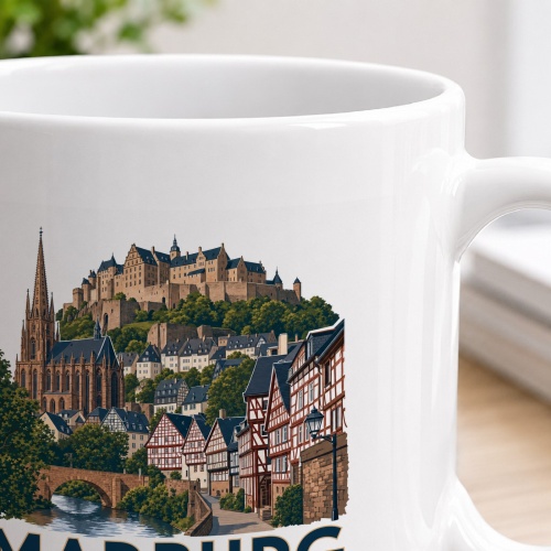 Tasse »Marburg – Über den Dächern der Oberstadt«