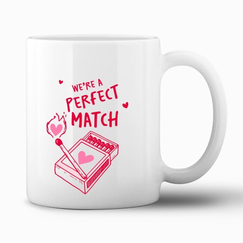Tasse »We’re a perfect match«