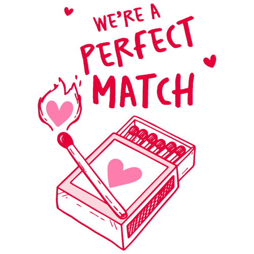 Tasse »We’re a perfect match«