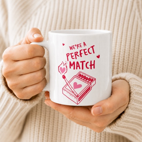 Tasse »We’re a perfect match«