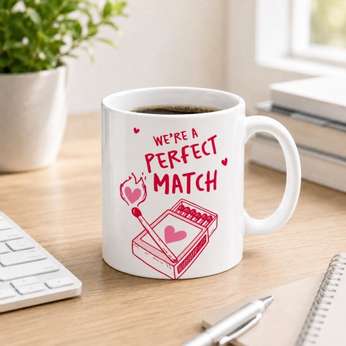 Tasse »We’re a perfect match«