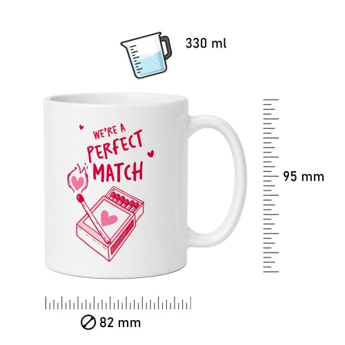 Tasse »We’re a perfect match«