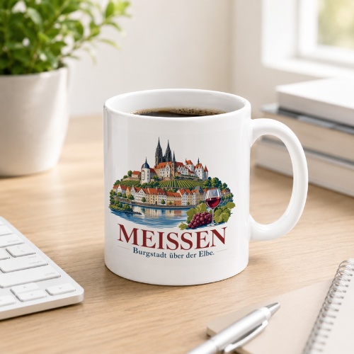Tasse »Meissen – Burgenstadt über der Elbe«