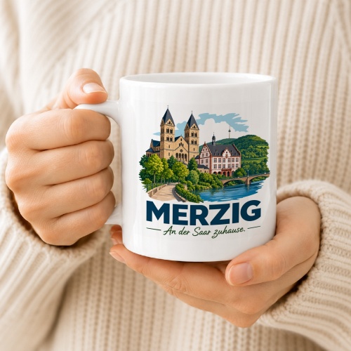 Tasse »Merzig – An der Saar zuhause.«