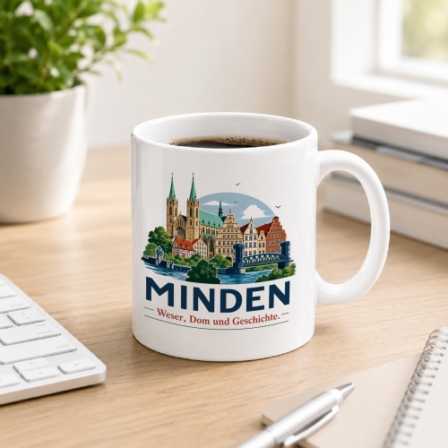 Tasse »Minden – Weser, Dom und Geschichte.«