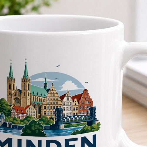 Tasse »Minden – Weser, Dom und Geschichte.«