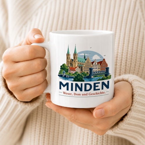 Tasse »Minden – Weser, Dom und Geschichte.«