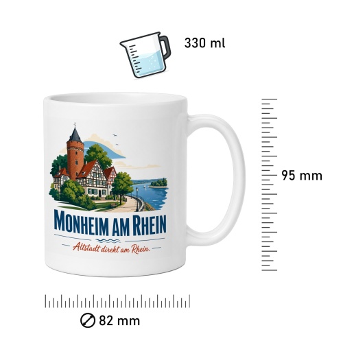 Tasse »Monheim am Rhein – Altstadt am Rhein«