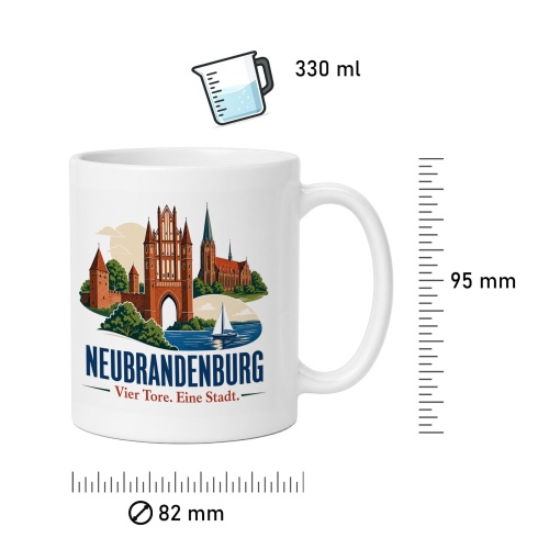 Tasse »Neubrandenburg – Vier Tore. Eine Stadt.«