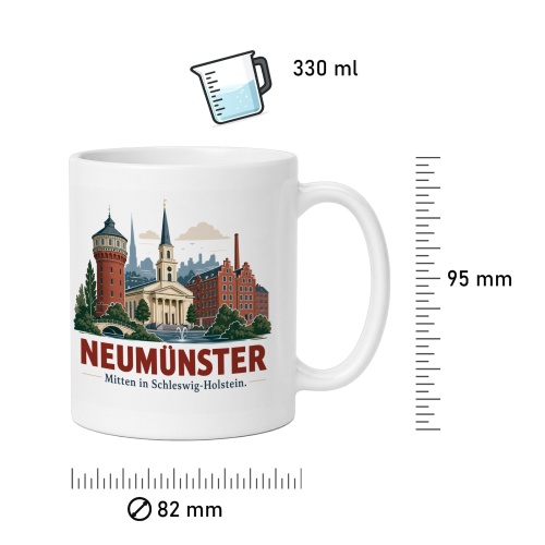 Tasse »Neumünster – Mitten in Schleswig-Holstein«