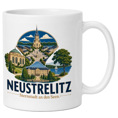 Tasse »Neustrelitz – Sternstadt an den...