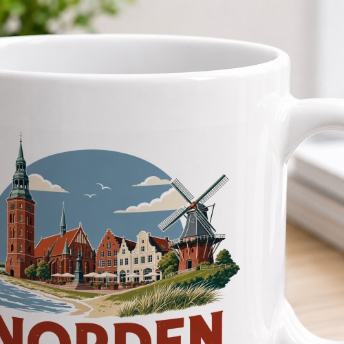 Tasse »Norden – Nordsee beginnt in Norden«