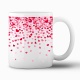 Tasse »Herzregen – rote & pinke Herzen«